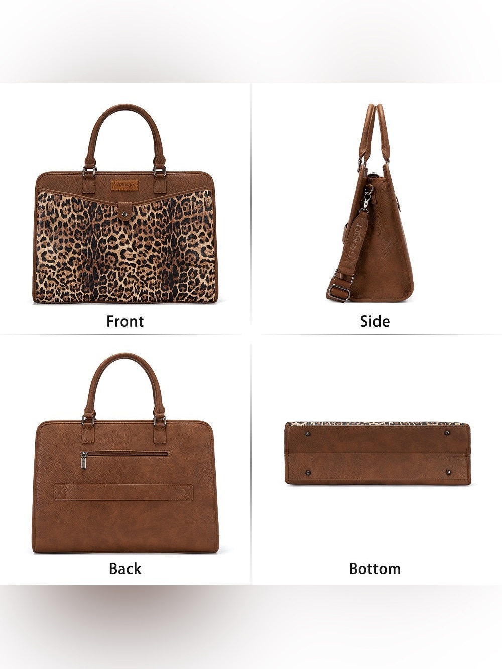 Wrangler Leopard Laptop/Multi-Use Briefcase Bag *Brand NEW w/ tags* - Picture 7 of 9